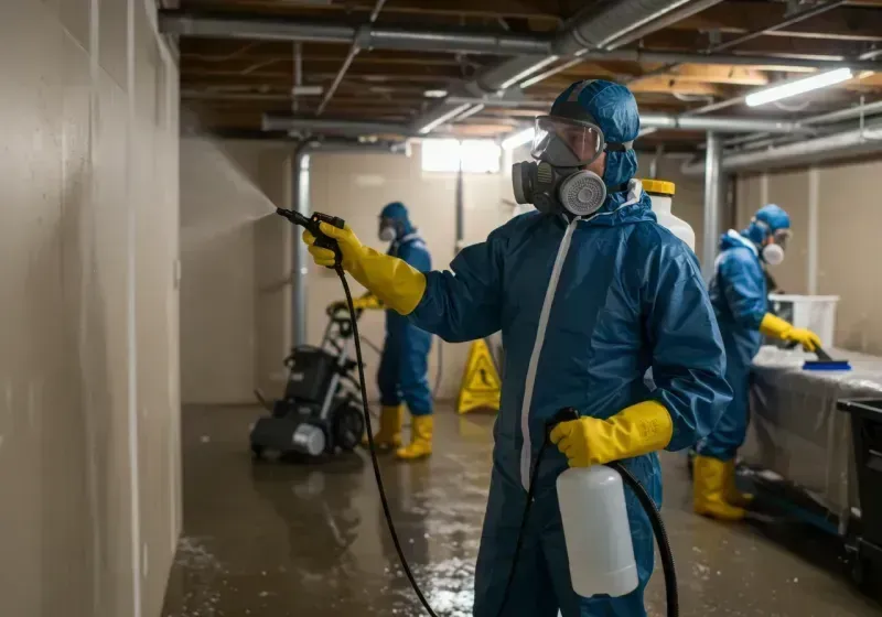 Basement Sanitization and Antimicrobial Treatment process in Van Buren, ME